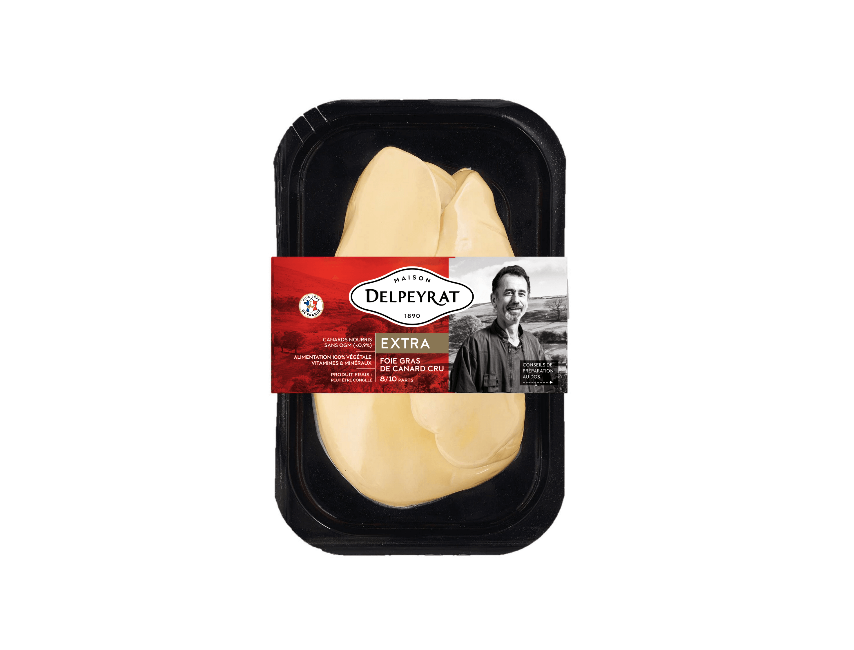 Foie gras de canard cru qualité extra spécial terrine - Delpeyrat - 550 g