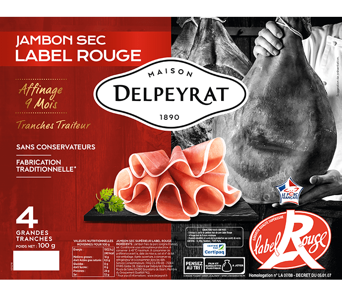 jambon sec label rouge delpeyrat jambon label rouge jambon sec label rouge delpeyrat