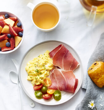 recette brunch d'été au jambon